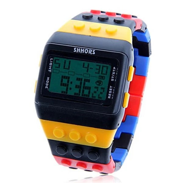 Muotimerkki SHHORS Kellot Naiset Kellot Muoti Muovi Led Digitaaliset kellot Rainbow Watch Elektroninen rannekello reloj mujer Type 1