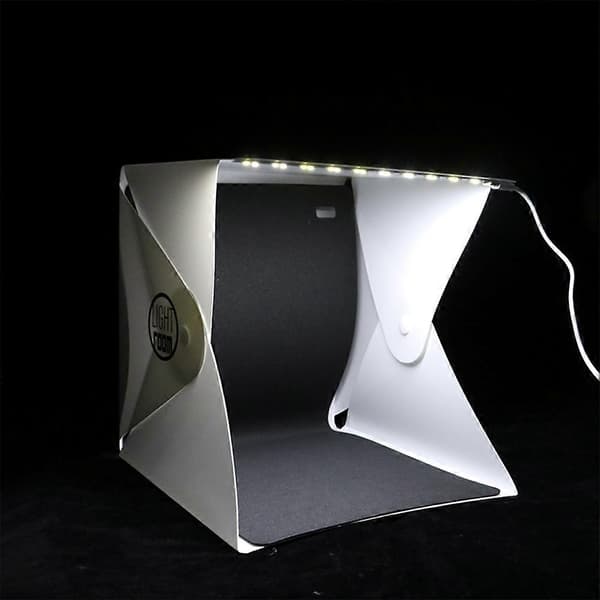 Photography LED Light Room Photo Studio Light Tent Softbox for DSLR Camera 22CM Portable Foldable Light Box