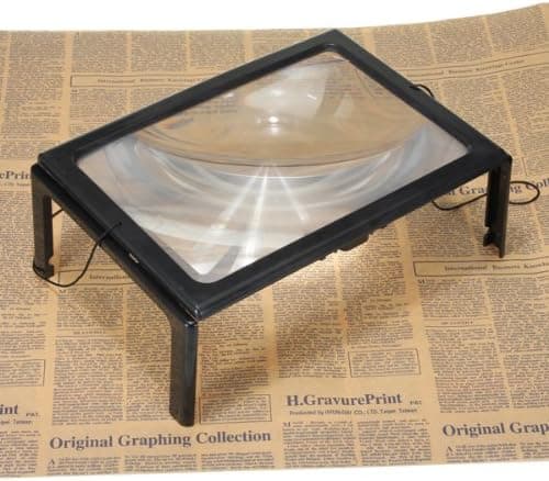 Led A4 Side Stor Håndfri Forstørrelsesglas 3 X Læseforstørrelsesglas Ledning