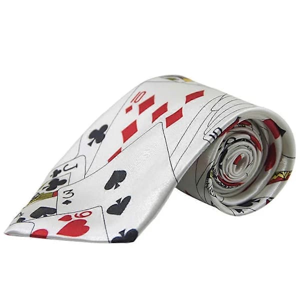 Herre Sort Slips Las Vegas Casino Slips Poker Terninger Slips Forretningsslips Kollega Arbejdsslips