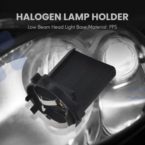 Halogen Bulb Holder Halogen Lamp Socket for Golf 6 Mk6 7 Mk7 For R 5k0941109 Black