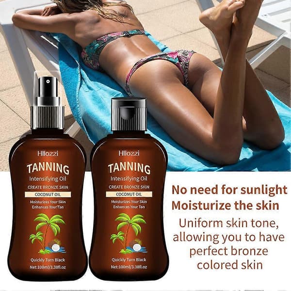 100 ml tropisk kokosolie, medium dybbrunende olie til strandferie B B