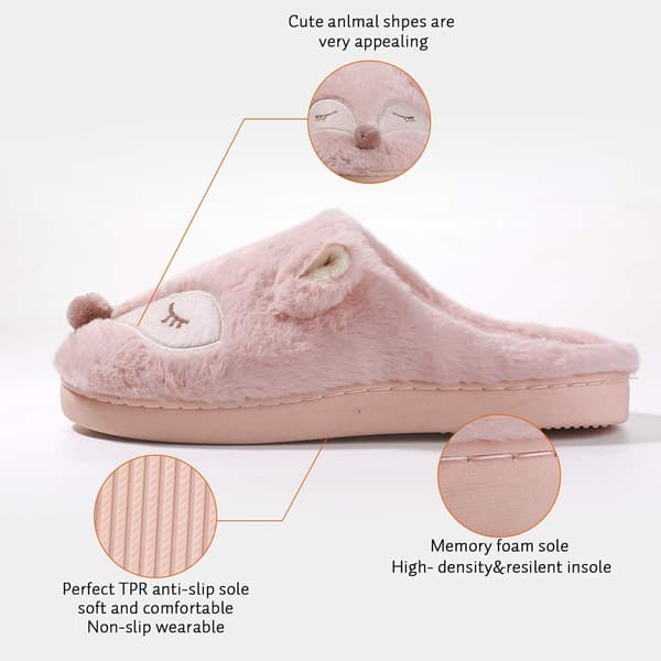 Women's Soft Plush Slippers, Size 38