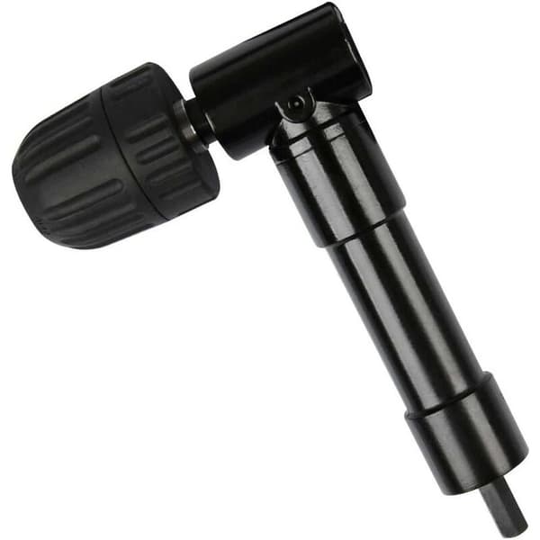 Selvspennende 90° rettvinklet chuck, hurtigkobling borchuck vinkelhode chuck bitadapter rettvinklet bor
