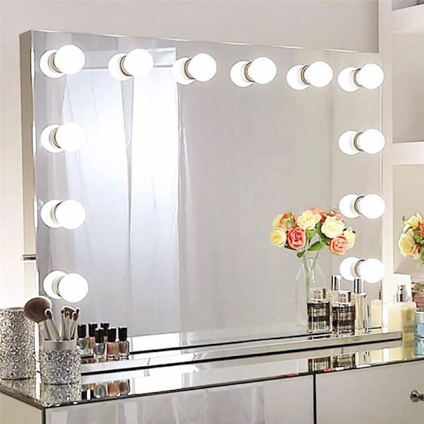Flat Colors Makeup Light LED Touch Dimmable Vanity Lamp USB 12V Makeup Wall Lamp 14 Bulbs