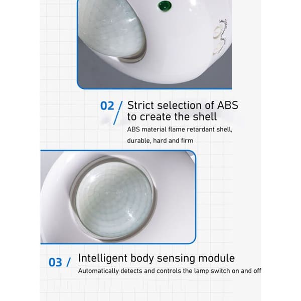 Bevægelsessensor PIR-sensor Radarsensor AC110-240V Bevægelsessensor til LED-lampe