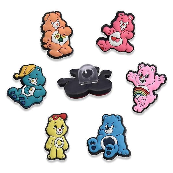 12 st Care Bears Sugrörsskydd Återanvändbara För 6mm Sugrör Söt Mugg