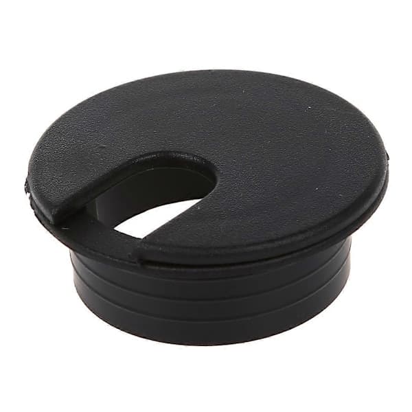 10 stk. 35 mm sorte kabelgennemføringer kabeludtag skrivebord bordtråd