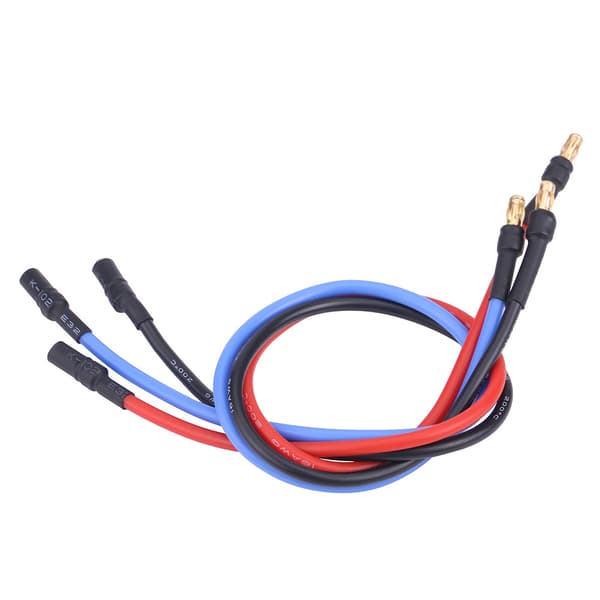 3 Pcs/Set Electronic Speed Controller ESC Motor 30cm Silicone Cable with 3.5mm Banana Plug