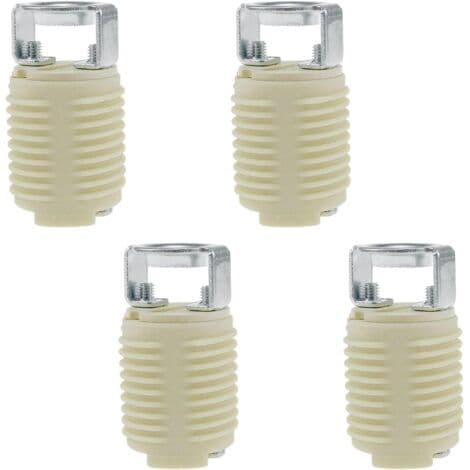 Durable Ceramic G9 Lamp Holder - Pack of 6 Lamp Holders - Compatible with LED, CFL, and Halogen Bulbs - Easy Installation Silver Silver