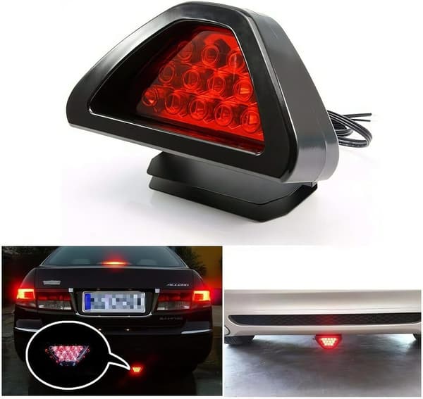 Auton takajarruvalo 12V Universal 12 LED Kolmas jarruvalo Strobe