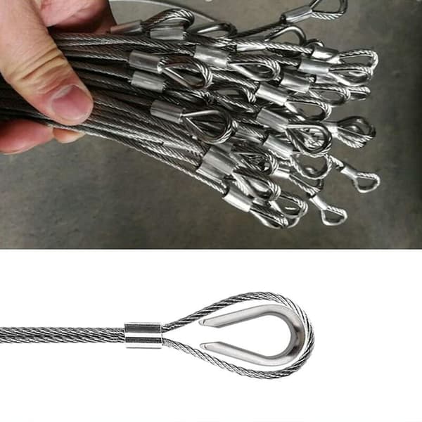 50 stk M2 wirelås av 304 rustfritt stål wireklemme for 2mm wire