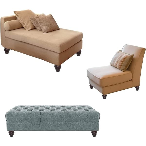 Sofa Ben - 4 stk Møbelben, Runde Sofa Ben - Træ Møbelfødder, Sofa Erstatningsdele, Træ Stoleben, til Møbler eller Gør-det-selv Projekter