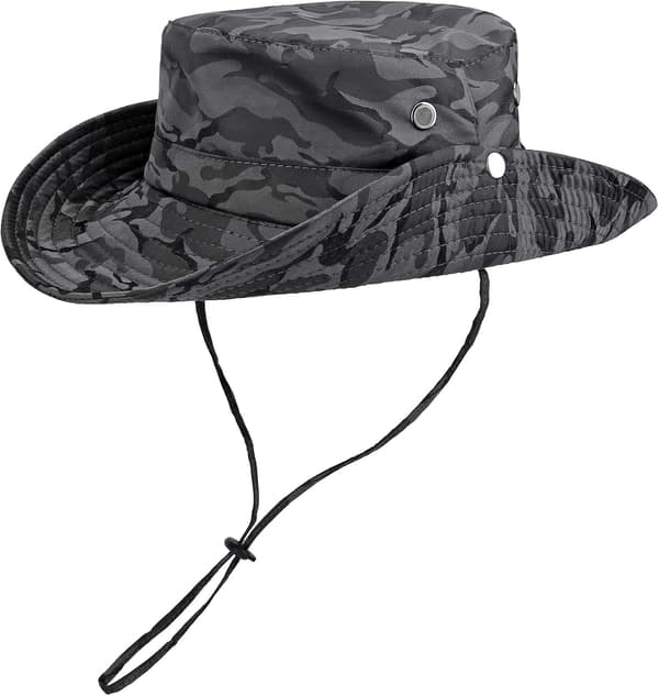 Fiskerhat Åndbar Solbeskyttelse Boonie Hat Bred Skygge Safari Solhat