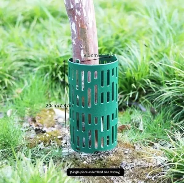 10-pack Tree Trunk Protectors – 33×20 cm Protection with Buckle, Stackable and Expandable Tree Guard_OF Green 10-Pack Grön 10-Pack