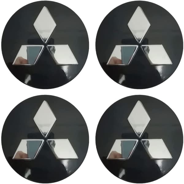 4-pack Passande Mitsubishi hjulnavkapslar, 60 mm/2,35 tum W