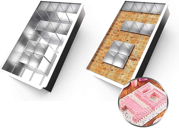 Aluminiumsformer for baking, form for baking av tall, justerbar non-stick