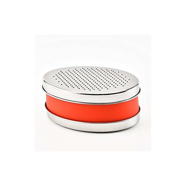 Cheese and Vegetable Slicer with Food Container and Lid (Blue)