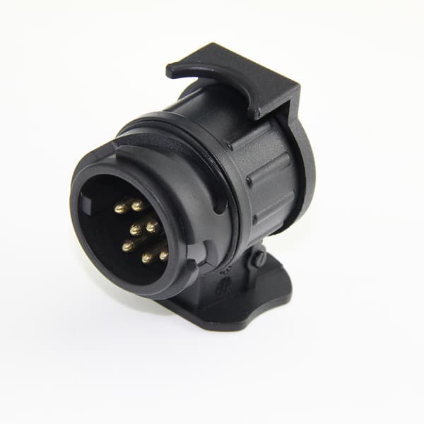 Black Car Trailer Tester 1pc 12V 7-Pin Trailer Test Tool Wiring Circuit Tester Diagnostic Tool Socket Tester