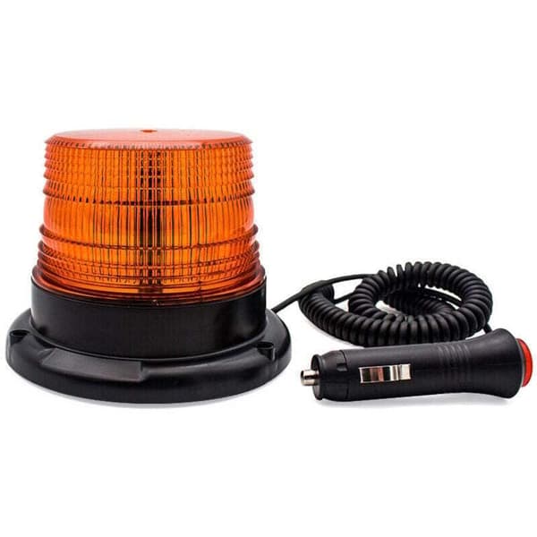 12V Trådløs LED Strobelys med Magnet, Oransje Varsellampe