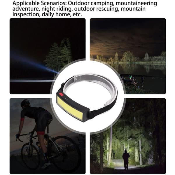 LED-otsalamppu, ultrakevyt LED-otsalamppu, COB-otsalamppu ulkoiluun, DUBUNS
