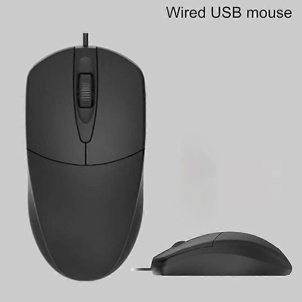 MS121 Mus Unikt Ergonomisk Design ABS USB Kablet Optisk Mus til Computer