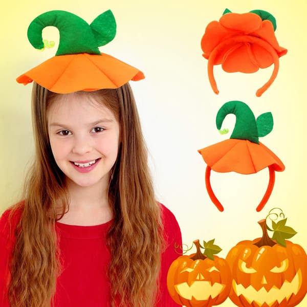 Halloween Gresskar Hodebånd Halloween Kostyme Gresskar Hodeplagg Gresskar Gul Pumpkin Yellow