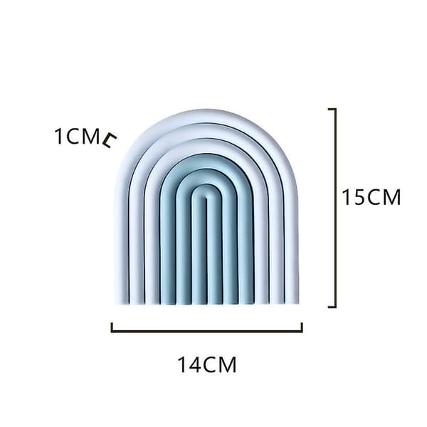 Personalized Rainbow Coaster Creative Heat-Resistant Mat Removable Table Placement Protects Table from Burnt Coffee