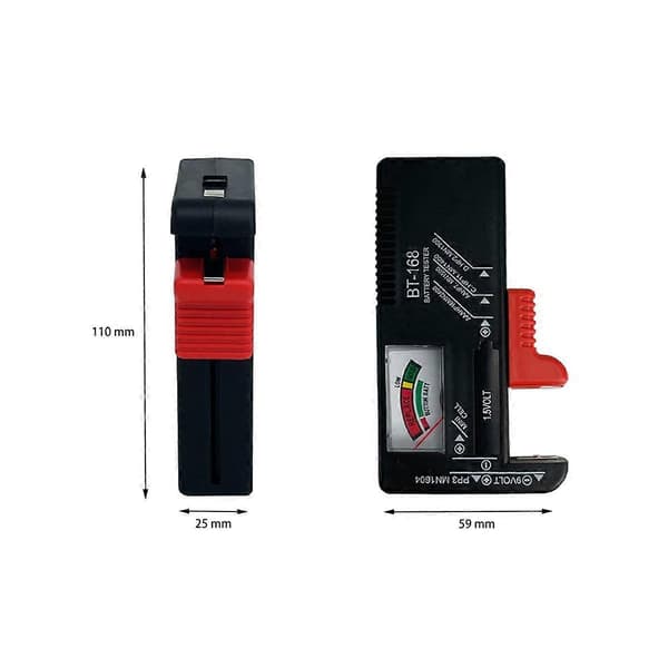 4-pak BT-168 Batterikapacitetstester, Batteritester Lille Universal Batterikontroltester