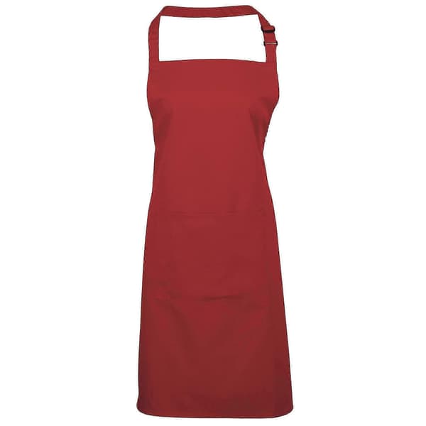 Premier Women's Colourful Bib Apron with Pockets/Overall