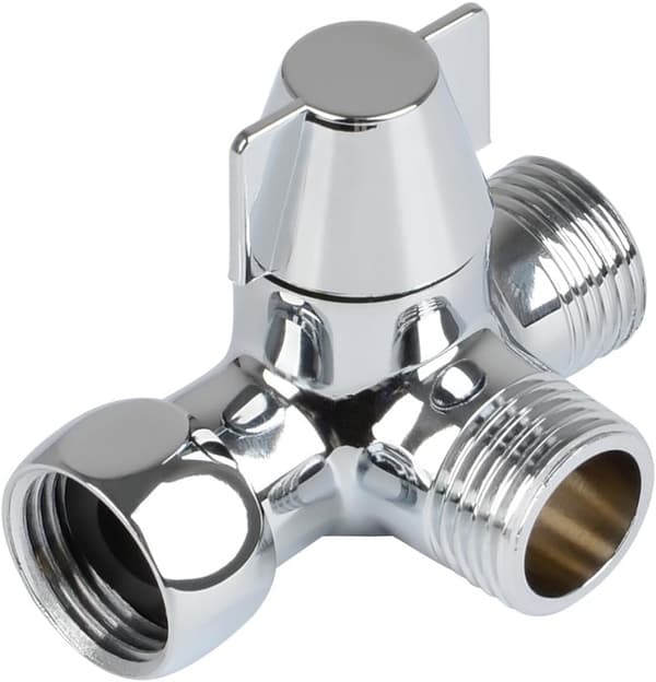 3-vägs duschomkastarventiladapter, G1/2 T-adapterventil
