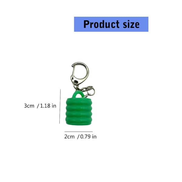5 Pcs Versatile Lip Gloss Keychain Capsules for Everyday Use and Events