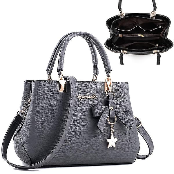Dame Tote Skuldertaske Læder Crossbody Taske