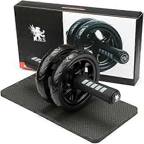 Abdominal Roller for Strength Training Equipment - Ab Wheel for Sit Ups for Home Gym with Extra Thick Knee Pad Mat - Ab Trainer