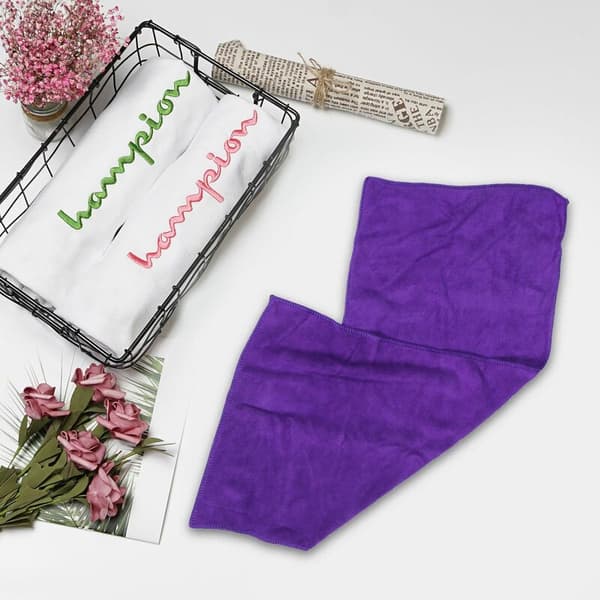 Minikuitu pyyhe kylpypyyhe WC hiuspyyhe 35X75cm Väri: violetit viinirypäleet