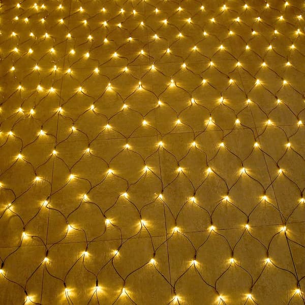 LED-lyskæder 6x4m 540 LED-netlys 8 tilstande Gardinlys med stik til Halloween Bryllupsfest