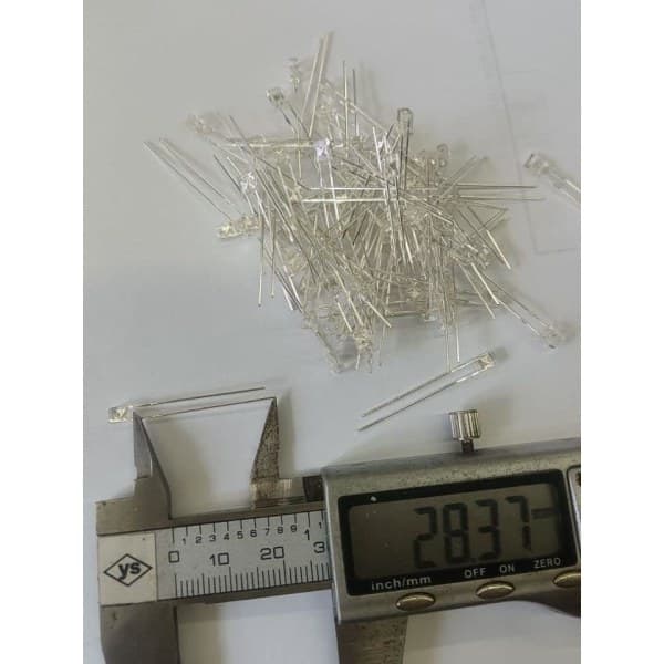 50 kpl 2x3x4mm Kirkas LED Sininen Valo LED