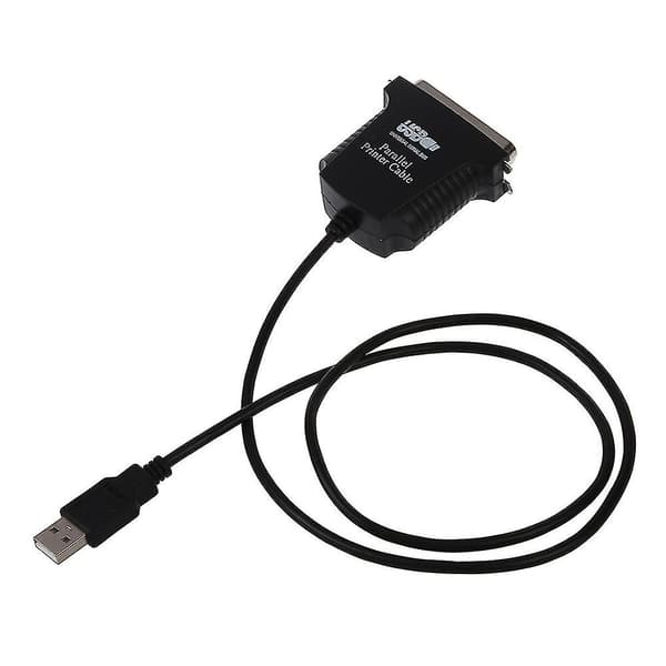 Ny Parallel Port Db36 Printer USB Express Kort Konverteringsadapter Sort