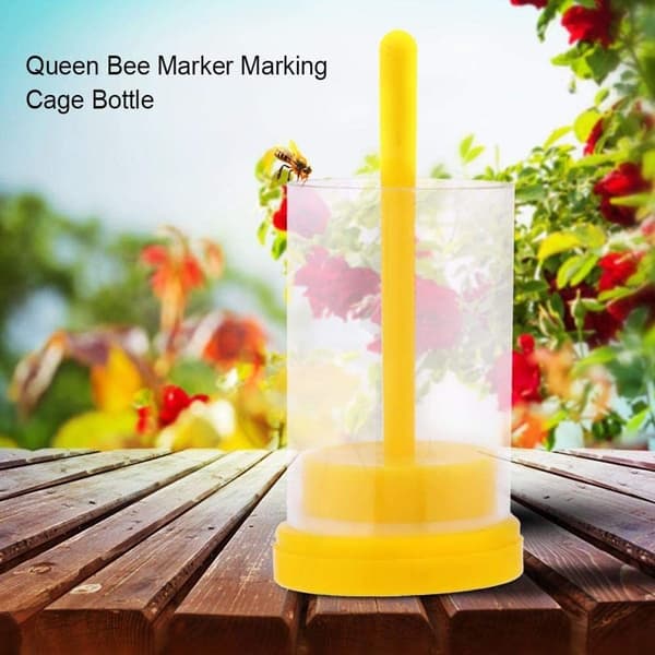 Queen Bee Marking Catcher Beekeeping Bottle Queen Bee Marker Marking Cage Bottle Soft Plunger Beekeeping Equipment Beekeeper Tool