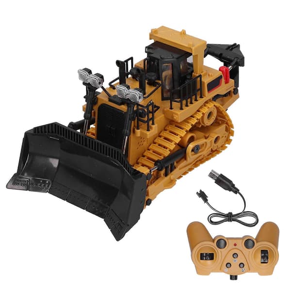 24CH Remote Control Engineering Vehicle Toy Tracked Tractor for Kids Gift