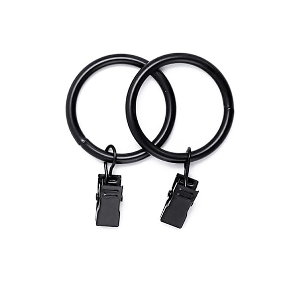 Sarja, jossa 20 verhonpidikettä 3,0 mm x 25 mm Musta