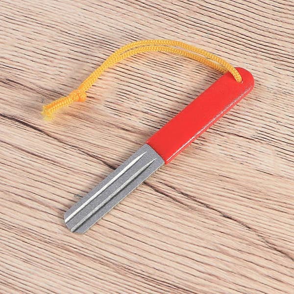 1 pc Double-Sided Fishing Fish Hook Sharpener File with Hanging Strap