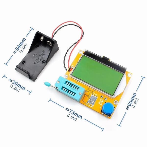 Meter Mega328 Transistortester Digital V2.68 -T4 Kapacitans MOS/PNP/NPN 12864 LCD-skærmtester