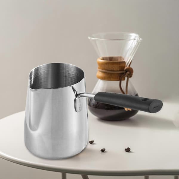 Turkish Coffee Pot Butter Warmer Pot Durable Comfortable Handle for Sauce Heating Leakproof Coffee Maker Melting Pot