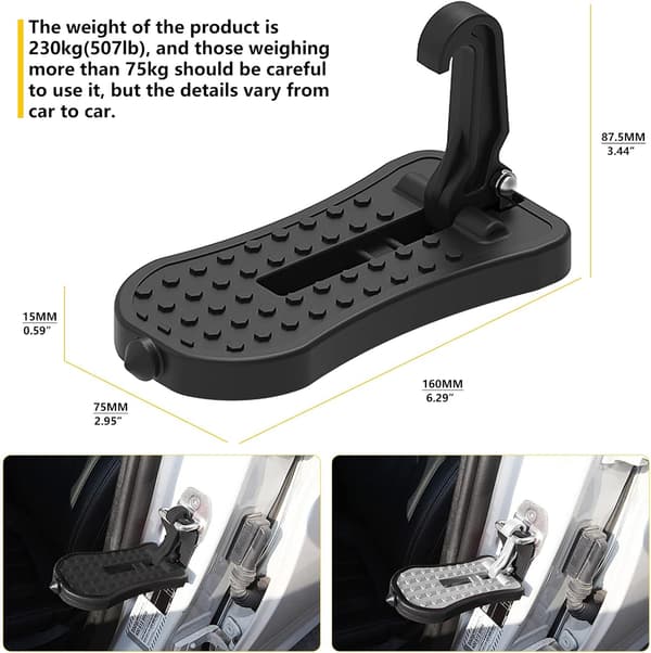 Car Ladder, Multifunctional Foldable Auxiliary Pedal, SUV Roof P