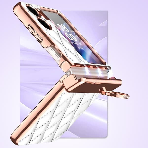 Phone Case with Rhombus Pattern for OPPO Find N2 Flip
