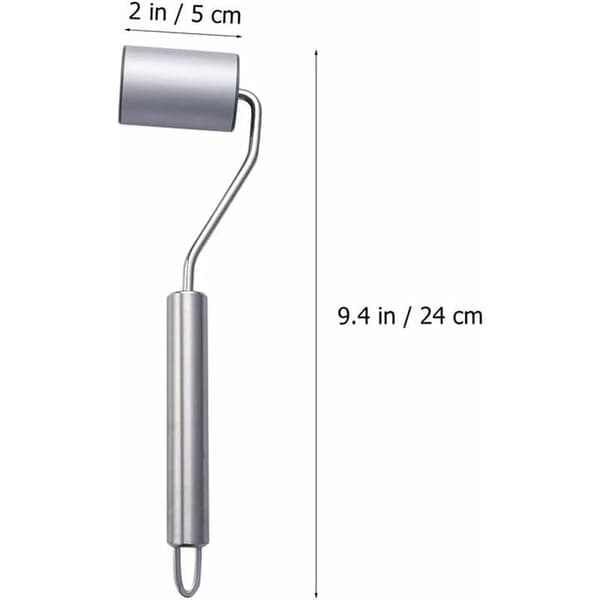 Small Rolling Pin - Manual Dough Roller for Pastries, Fudge, Cookie Dough, Pancakes, Pasta, Bakery, Pizza, Kitchen Utensil