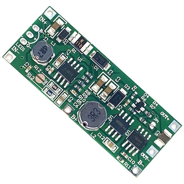 DC UPS Avbruddsmodul 3.7V Litiumbatteri Lading og Utlading Boost Modul 9V Nedbrytnings Boost Modul