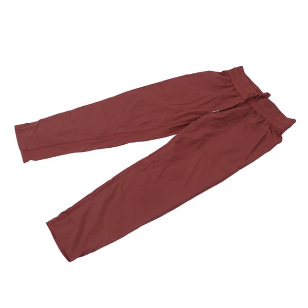 Casuala Drawstring Training Pants Women Breathable Workout Joggers for Running (vermilion) S