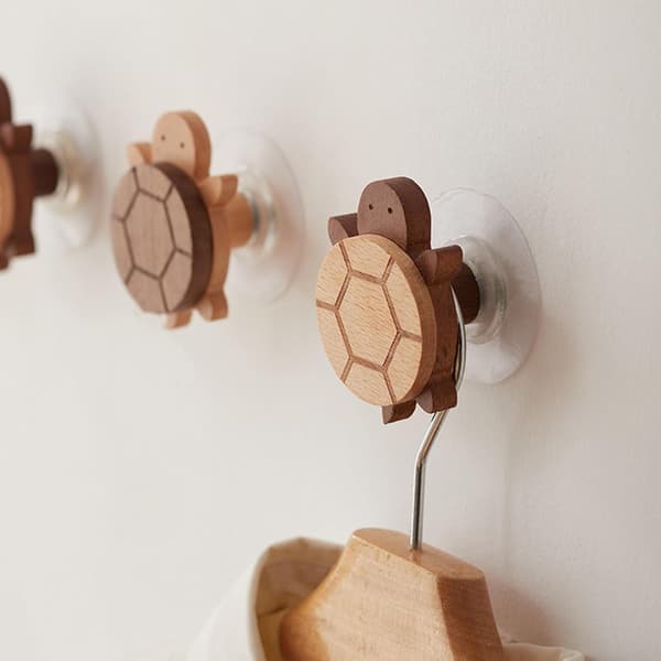Wall Hooks for Hanging Clothes Hooks Wall Mounted Towel Hook Wall Hanger Wood Hat Hooks Coat Rack, L